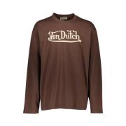 Lohan Lange Mouw Lifestyle T-shirt VON Dutch , Brown , Heren