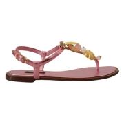 Flat Sandals Dolce & Gabbana , Pink , Dames