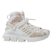 Witte Beige Sorrento Sneakers Dolce & Gabbana , White , Heren