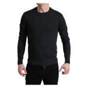 Round-neck Knitwear Dolce & Gabbana , Gray , Heren