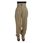 Wide Trousers Dolce & Gabbana , Beige , Dames