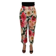 Cropped Trousers Dolce & Gabbana , Multicolor , Dames