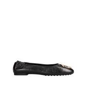 Leren Ballerina Schoenen Tory Burch , Black , Dames