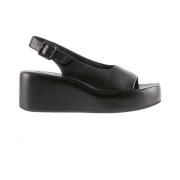 Loulou Plateau Sandaal - Zwart Högl , Black , Dames