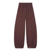 Maryam, broek van zuivere wol rosewood Cortana , Brown , Dames