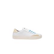 Street Leather Sneakers in Wit Sun68 , White , Heren