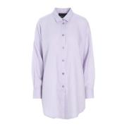 Airy Linen Shirt Soft Syringa Bitte Kai Rand , Purple , Dames