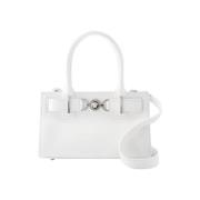 Leather handbags Versace , White , Dames