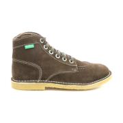 Comfort Leren Laarzen Kicklegend Veters Kickers , Brown , Dames