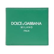 Portemonnee met logo Dolce & Gabbana , Green , Heren