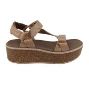 Comfortabele Beige Sandaal Collectie Teva , Beige , Dames