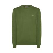 Solide Ronde Hals T-shirt (Donkergroen) Sun68 , Green , Heren