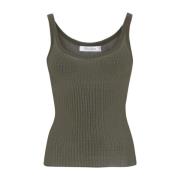 Sleeveless Tops Max Mara , Green , Dames