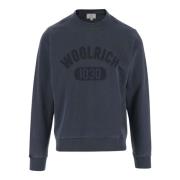Gezellige Wollen Blend Winterjas Woolrich , Blue , Heren