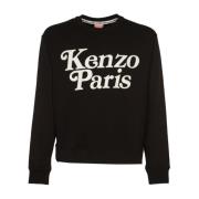 Klassieke Zwarte Sweaters Kenzo , Black , Heren