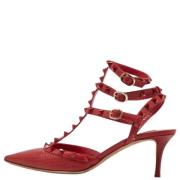 Pre-owned Fabric sandals Valentino Vintage , Red , Dames