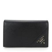 Pre-owned Leather wallets Prada Vintage , Black , Dames