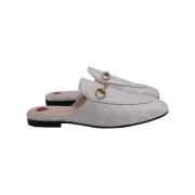 Pre-owned Coated canvas mules Gucci Vintage , Gray , Dames