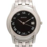Pre-owned Stainless Steel watches Gucci Vintage , Gray , Dames