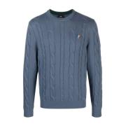 Round-neck Knitwear PS By Paul Smith , Blue , Heren