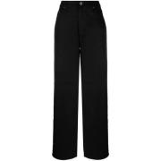 Wijde Pijpen Broek Rotate Birger Christensen , Black , Dames