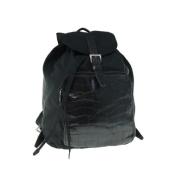 Pre-owned Nylon backpacks Prada Vintage , Black , Dames