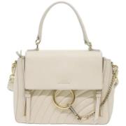 Pre-owned Leather handbags Chloé Pre-owned , White , Dames