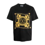 T-Shirts Versace Jeans Couture , Black , Heren