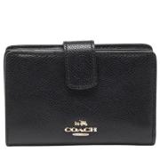 Pre-owned Leather wallets Coach Pre-owned , Black , Dames