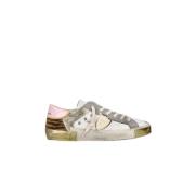 Dierenprint Lage Top Sneakers Philippe Model , White , Dames