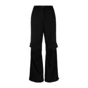 Zwarte Panta Leren Broek P.a.r.o.s.h. , Black , Dames