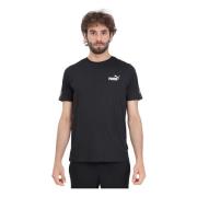 Sportief Zwart T-shirt Essentials+ Tape Puma , Black , Heren