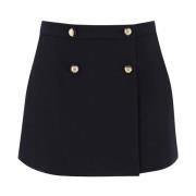 Geplooide Mini Rok Alexander McQueen , Blue , Dames