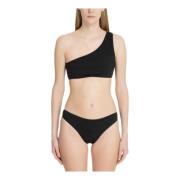 Jacquard Bikini Balmain , Black , Dames