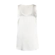 Witte Mouwloze Top Brunello Cucinelli , White , Dames