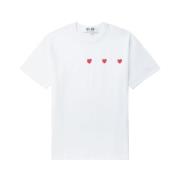 T-Shirts Comme des Garçons Play , White , Heren