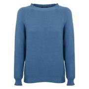 Round-neck Knitwear Max Mara Weekend , Blue , Dames