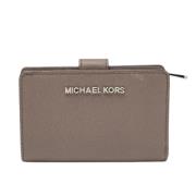 Pre-owned Leather wallets Michael Kors Pre-owned , Gray , Dames