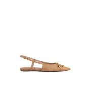Flat Sandals Coccinelle , Beige , Dames
