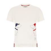 T-Shirts Thom Browne , White , Dames