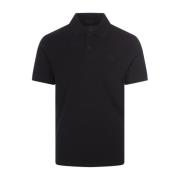 Polo Shirt Moncler , Black , Heren