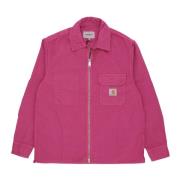 Magenta Rainer Shirt Jacket Garment Dyed Carhartt Wip , Pink , Heren