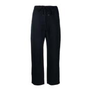 Blauwe Linnen Pull On Sweatpants Tommy Hilfiger , Blue , Dames