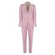 Single Breasted Suits Daniele Alessandrini , Pink , Heren