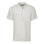 Short Sleeve Shirts Canali , White , Heren