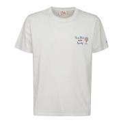 Portofino Wit Katoenen T-Shirt met Print MC2 Saint Barth , White , Her...