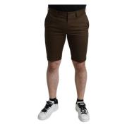 Casual Shorts Dolce & Gabbana , Brown , Heren