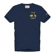 Stijlvolle T-shirts en Polos MC2 Saint Barth , Blue , Heren