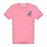 Roze T-shirts en Polos MC2 Saint Barth , Pink , Heren
