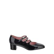 Leren Schoenen uit Parijs Carel , Black , Dames